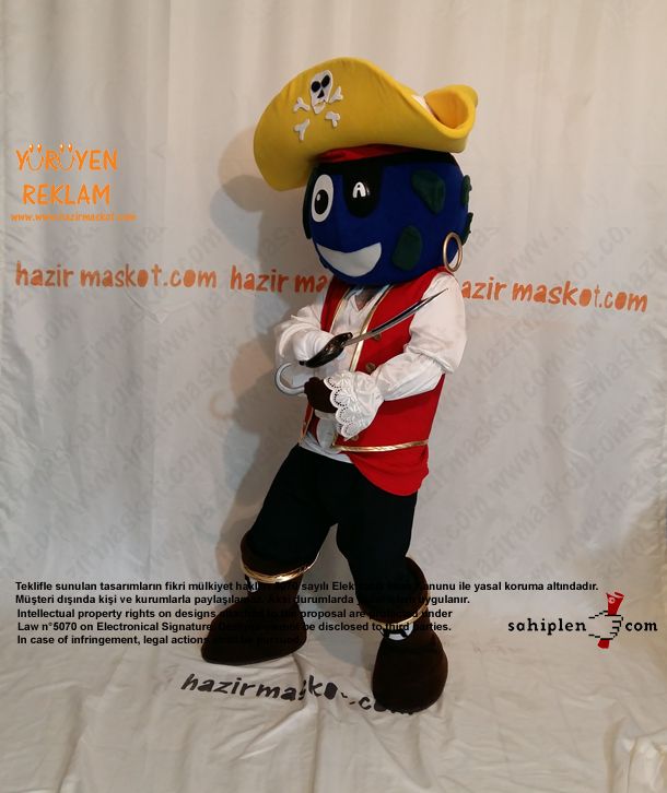 Abloom Korsan Maskot / abloom.no / Norveç maskot kostümü