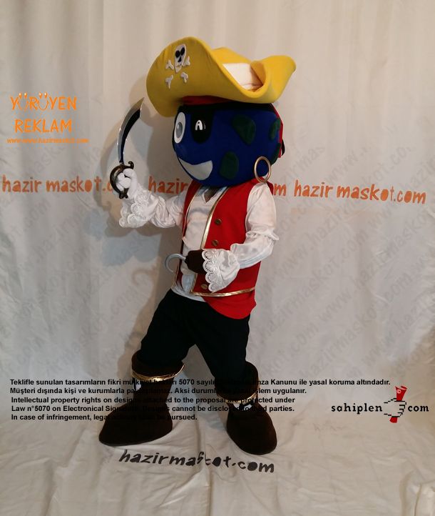 Abloom Korsan Maskot / abloom.no / Norveç maskot kostümü