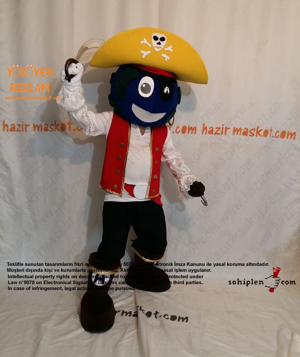 Abloom Korsan Maskot / abloom.no / Norveç maskot kostümü