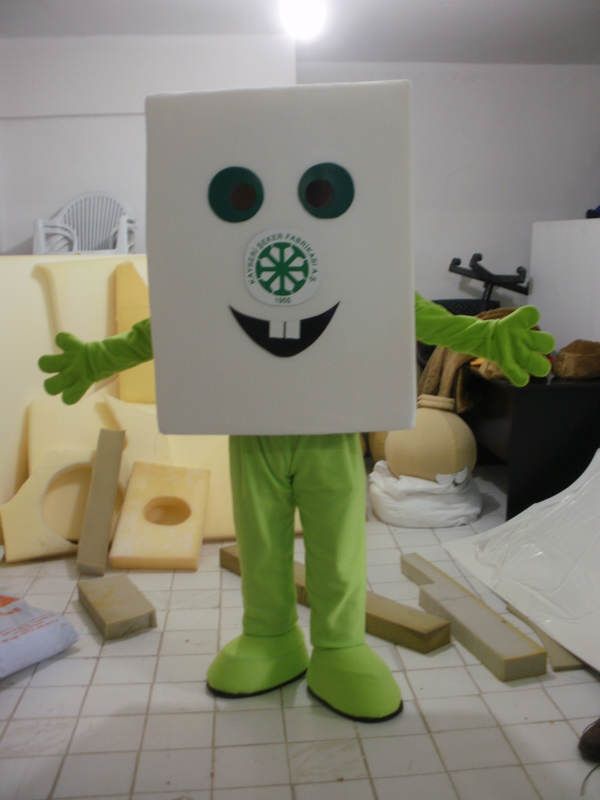 Küp şeker maskot kostümü maskot kostümü