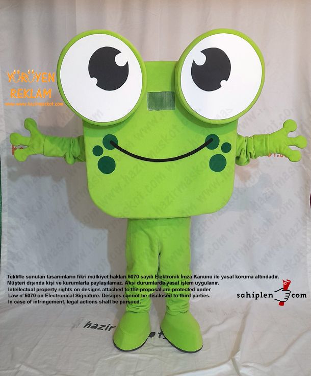 Kurbağa Maskot Kostümü / Frog Mascot Spain maskot kostümü