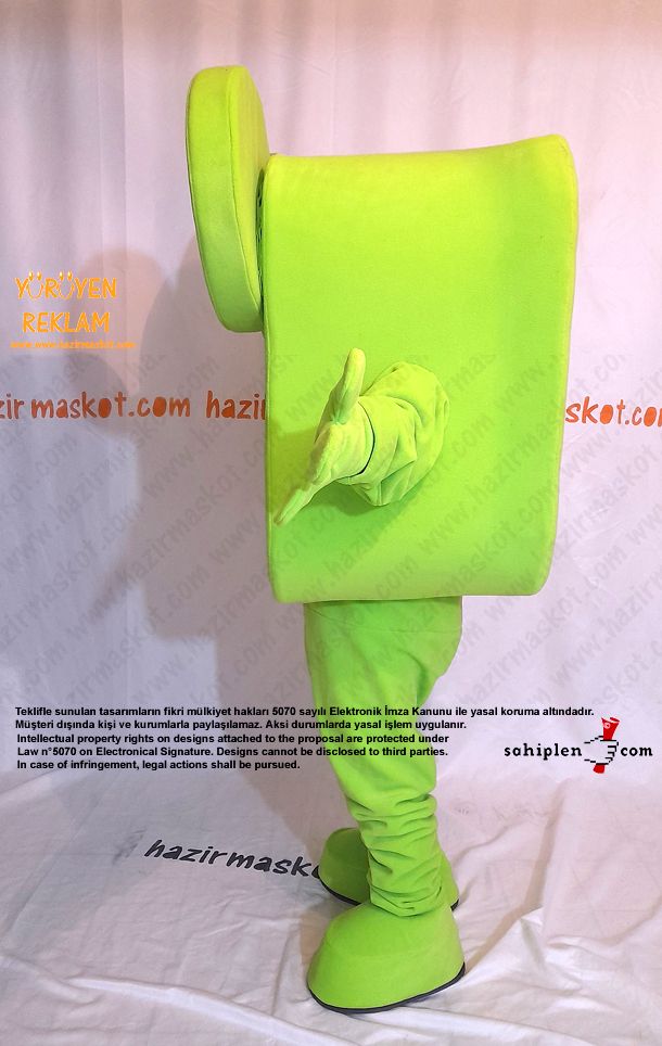 Kurbağa Maskot Kostümü / Frog Mascot Spain maskot kostümü