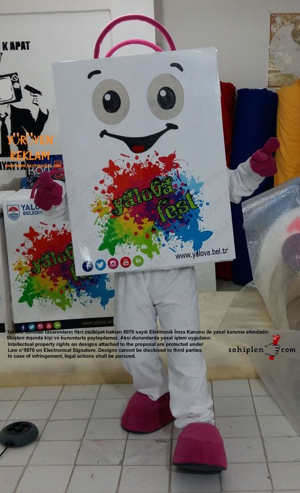 Yalova Alışveriş Festivali Çanta Maskot maskot kostümü