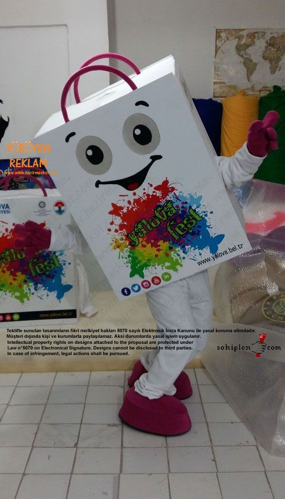 Yalova Alışveriş Festivali Çanta Maskot maskot kostümü