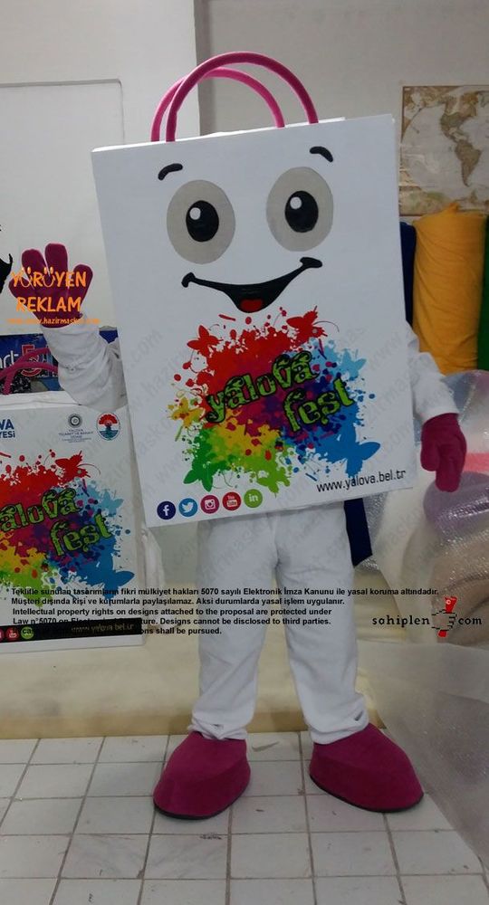 Yalova Alışveriş Festivali Çanta Maskot maskot kostümü
