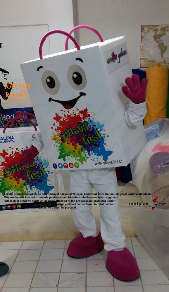Yalova Alışveriş Festivali Çanta Maskot maskot kostümü