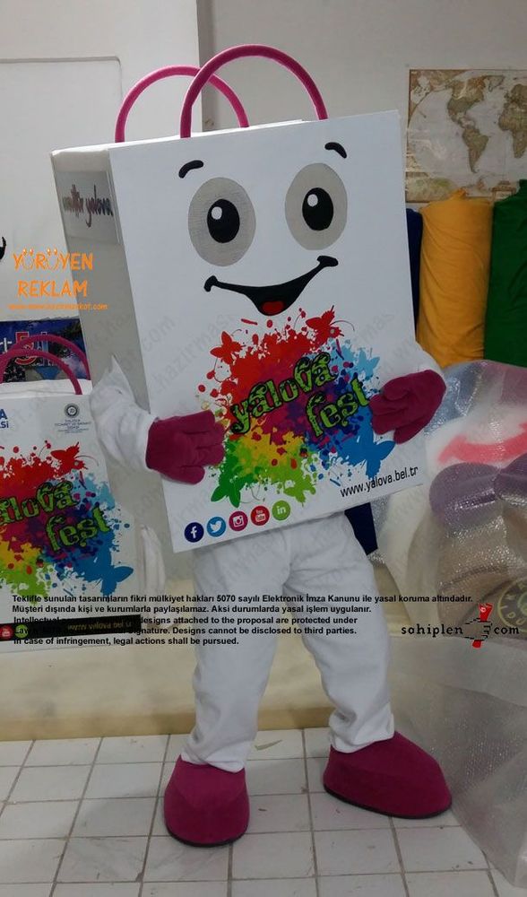 Yalova Alışveriş Festivali Çanta Maskot maskot kostümü