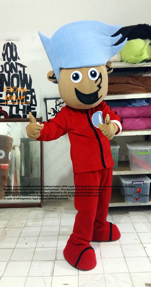 Johnny Rockets Mascot Costume / Kıbrıs Maskot maskot kostümü