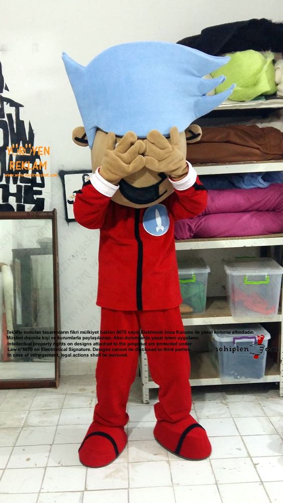 Johnny Rockets Mascot Costume / Kıbrıs Maskot maskot kostümü