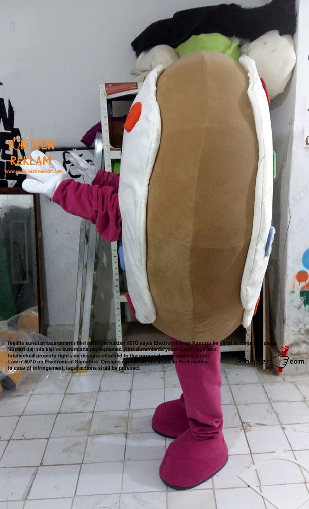 Almanya Happy Donazz Donut Maskot Kostüm maskot kostümü