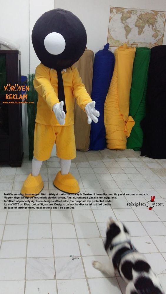 BIC Boy Maskot / BIC Kalem Maskot / Bicworld maskot kostümü