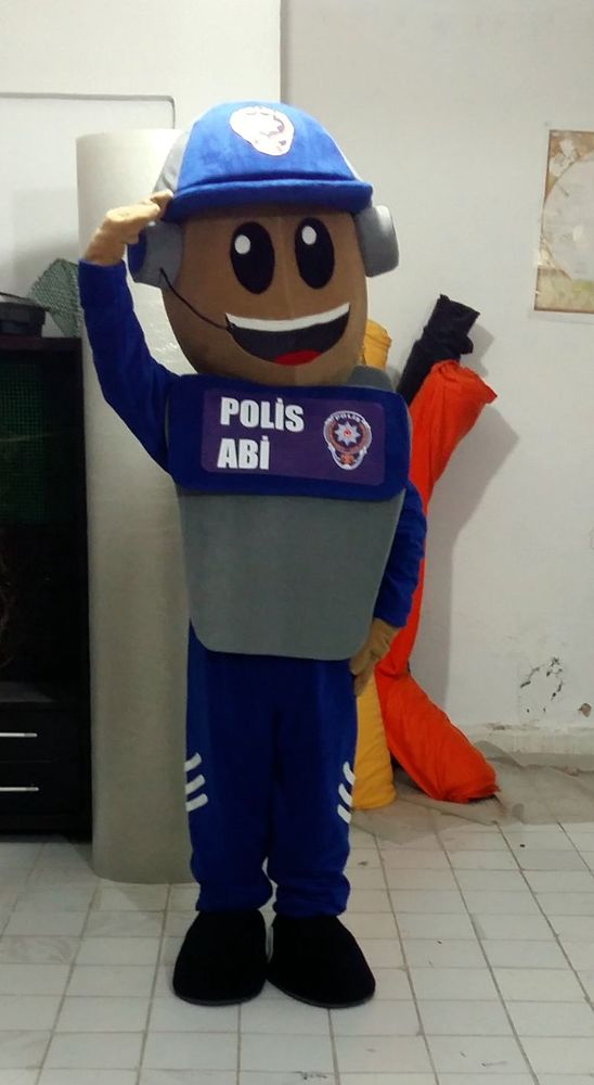 Polis Maskot Kostümü / Burdur maskot kostümü