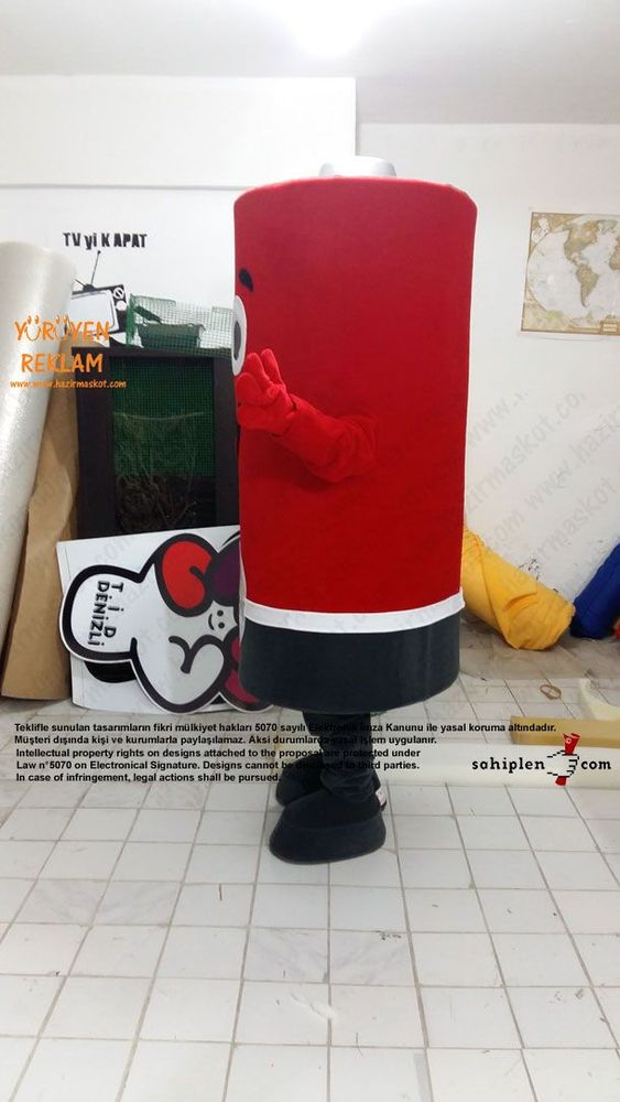 Pil Maskot kostümü / TAP maskot kostümü