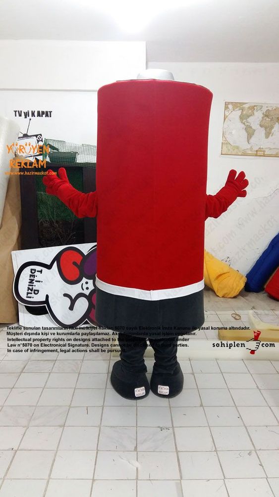 Pil Maskot kostümü / TAP maskot kostümü