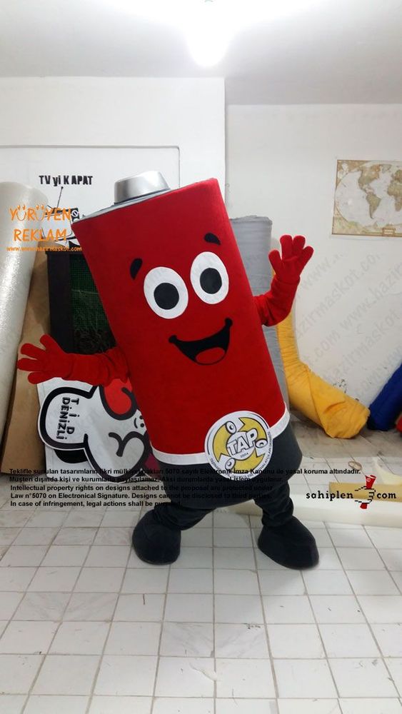Pil Maskot kostümü / TAP maskot kostümü