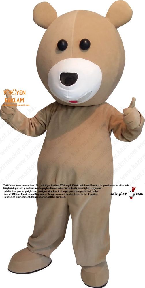 Ayı Maskot kostümü / Bursa Campus Bowling maskot kostümü