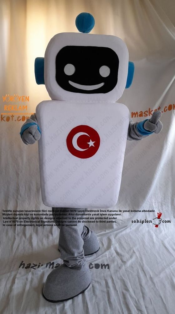 Robot Maskot Kostümü / Bilge Çocuk / TÜBİTAK maskot kostümü
