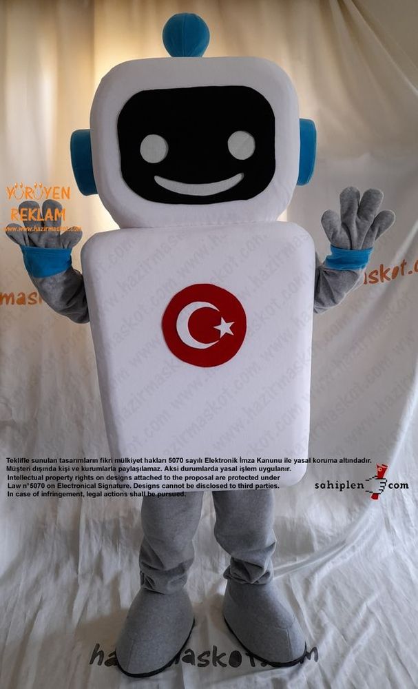 Robot Maskot Kostümü / Bilge Çocuk / TÜBİTAK maskot kostümü