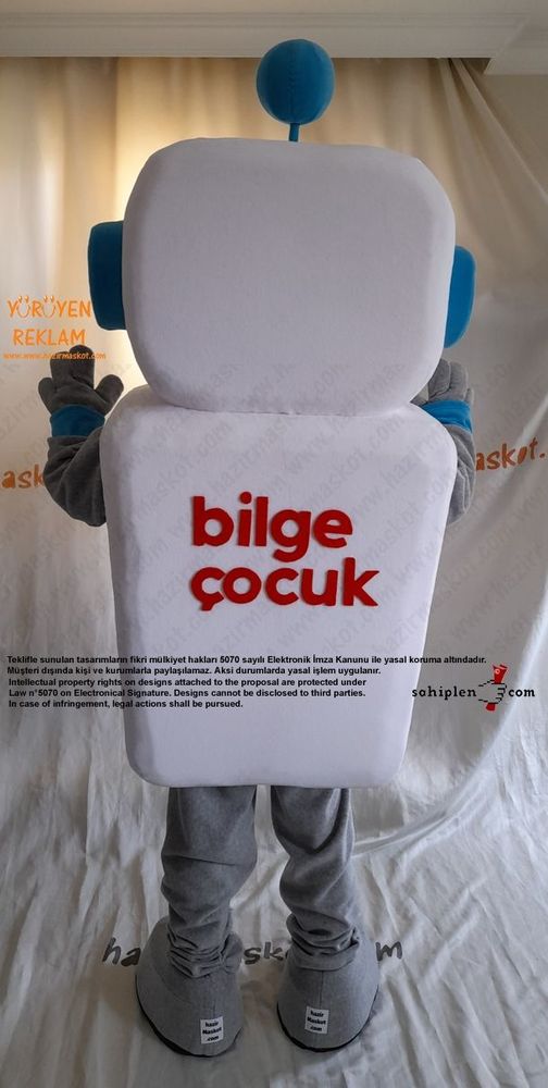 Robot Maskot Kostümü / Bilge Çocuk / TÜBİTAK maskot kostümü