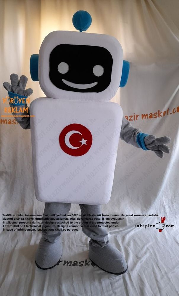 Robot Maskot Kostümü / Bilge Çocuk / TÜBİTAK maskot kostümü