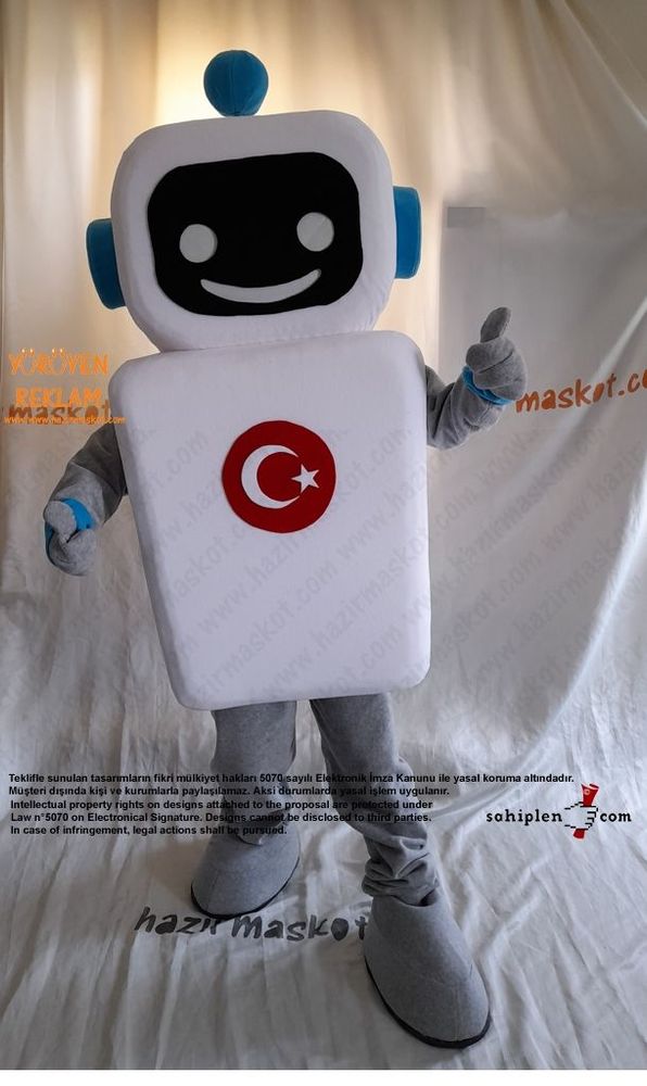 Robot Maskot Kostümü / Bilge Çocuk / TÜBİTAK maskot kostümü