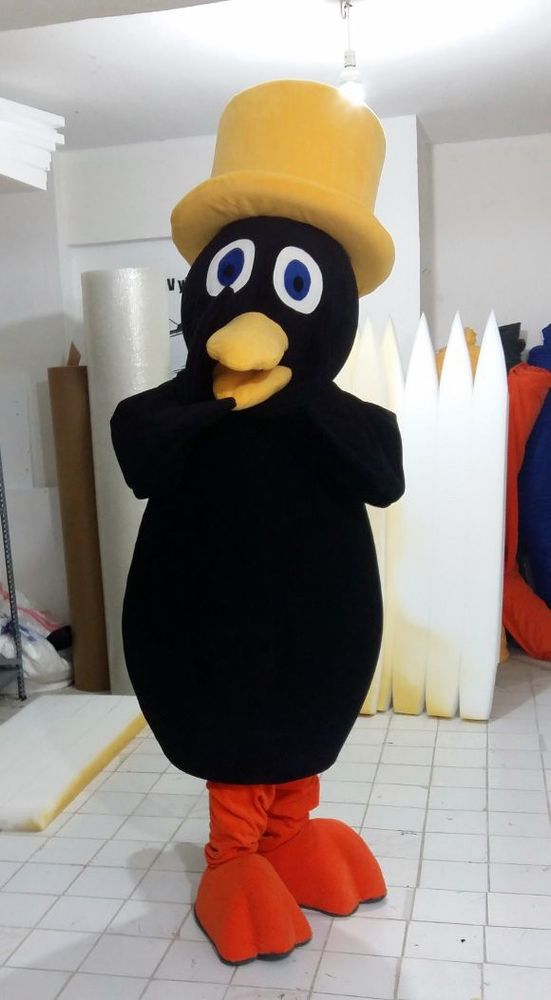 Kuzgun Maskot Kostümü / Eğitimciler Koleji maskot kostümü