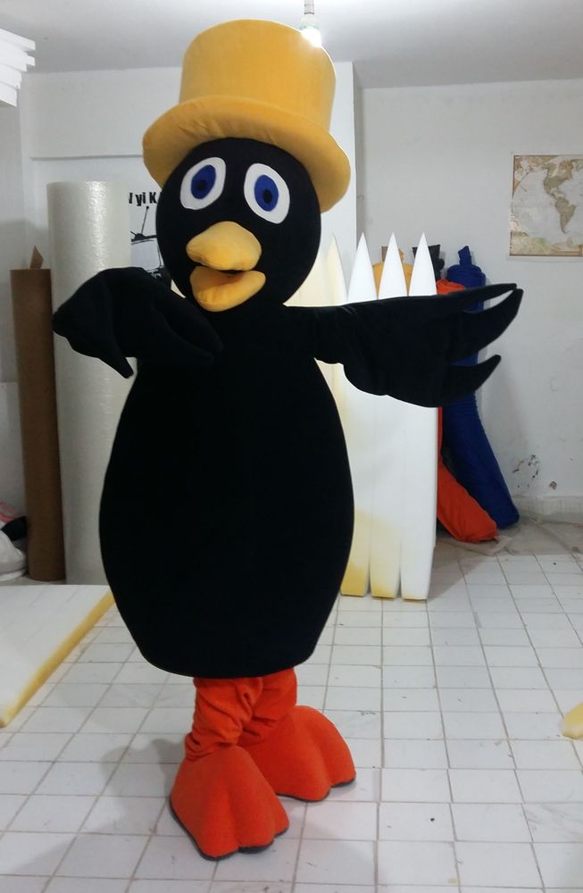 Kuzgun Maskot Kostümü / Eğitimciler Koleji maskot kostümü