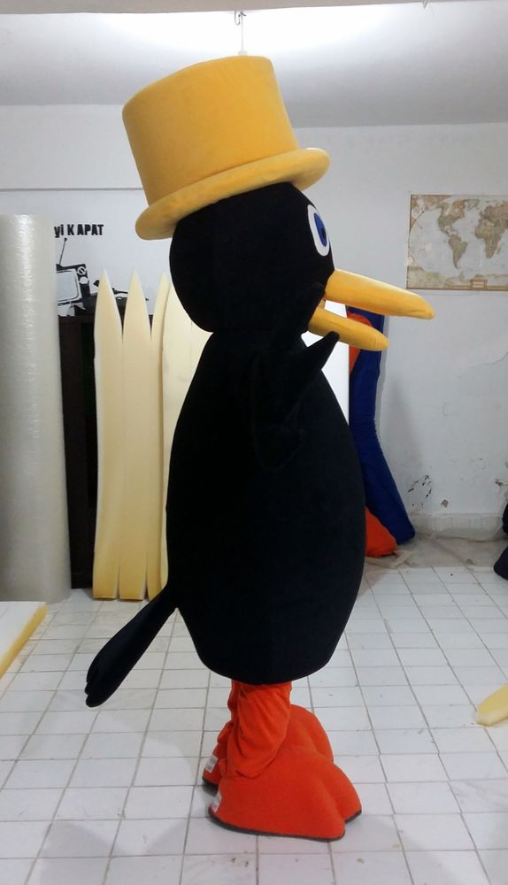 Kuzgun Maskot Kostümü / Eğitimciler Koleji maskot kostümü