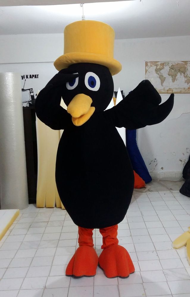 Kuzgun Maskot Kostümü / Eğitimciler Koleji maskot kostümü