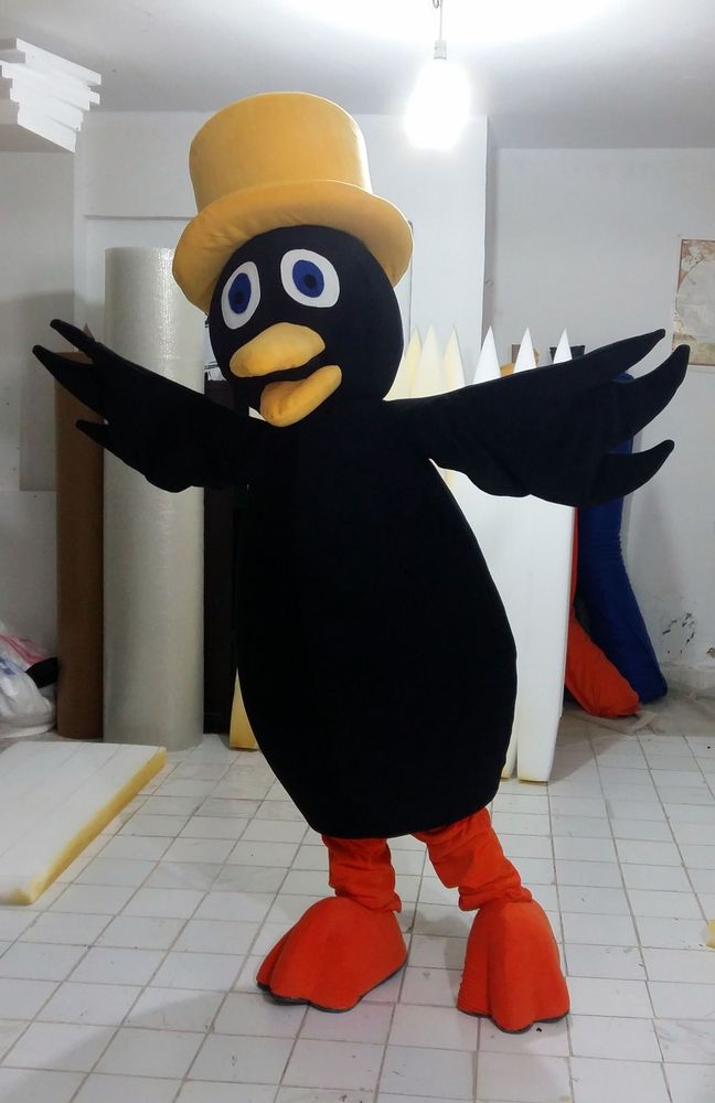 Kuzgun Maskot Kostümü / Eğitimciler Koleji maskot kostümü