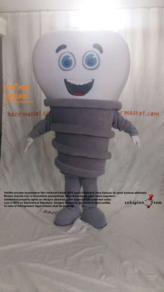 Diş İmplant Maskotu / Osstem maskot kostümü