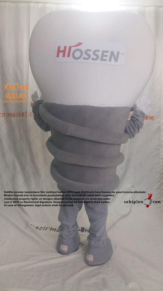 Diş İmplant Maskotu / Osstem maskot kostümü