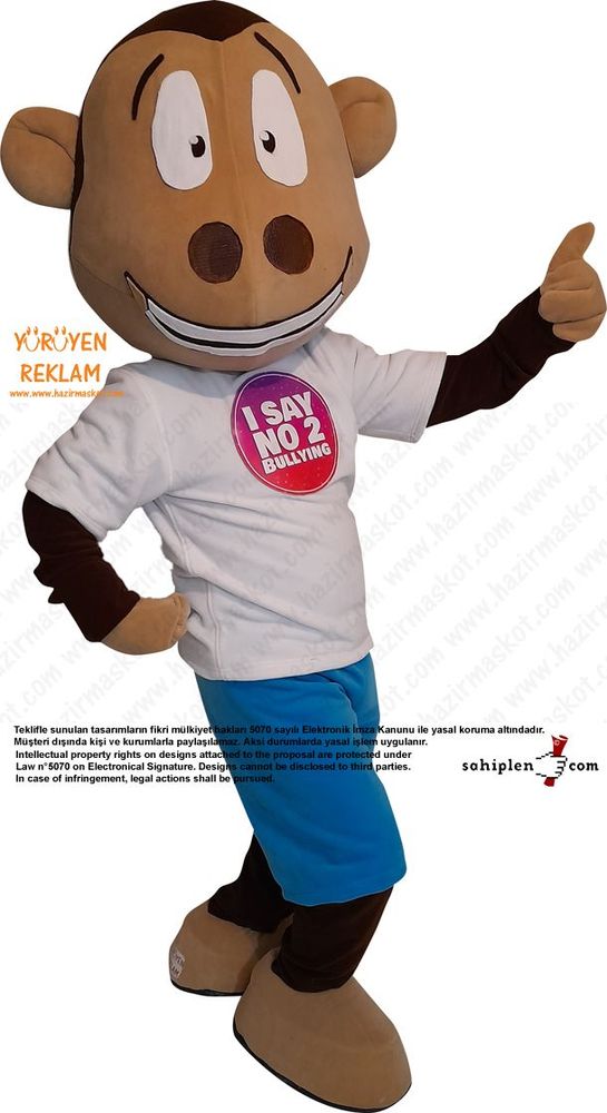 Maymun Maskot Kostümü İngiltere / Monkey Mascot Costume England maskot kostümü
