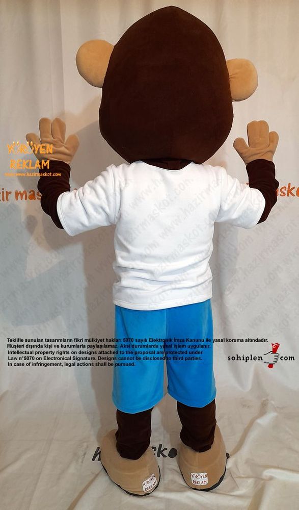 Maymun Maskot Kostümü İngiltere / Monkey Mascot Costume England maskot kostümü