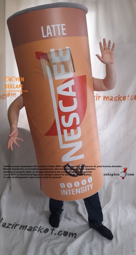 Nescafe Express Maskot Kostümü maskot kostümü