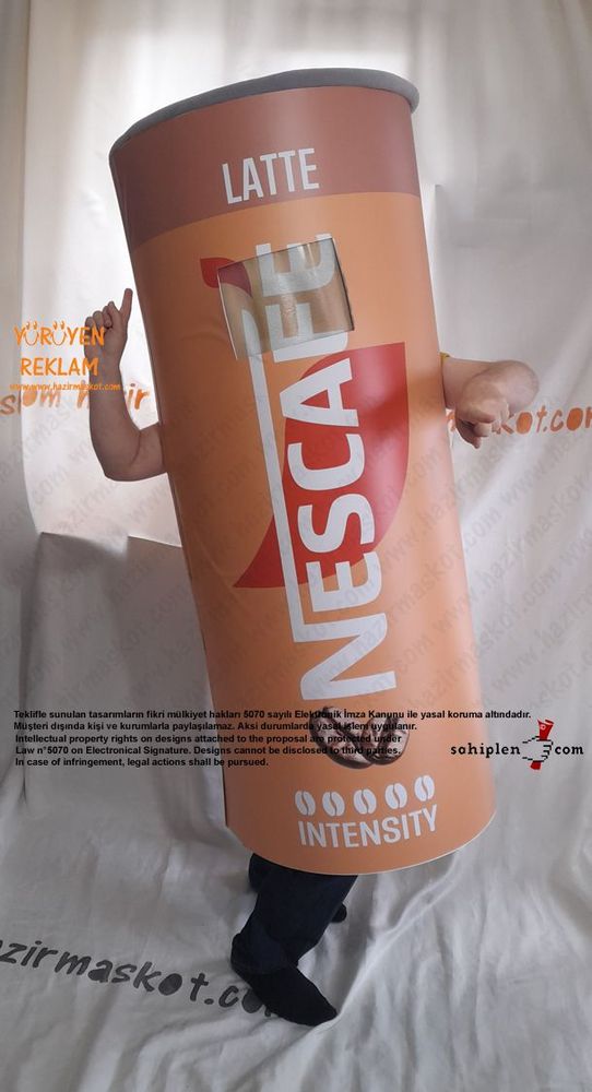 Nescafe Express Maskot Kostümü maskot kostümü