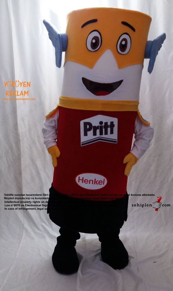 Pritt Takım Maskot / HENKEL maskot kostümü