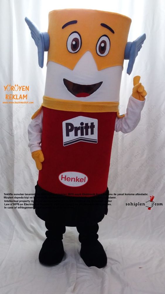 Pritt Takım Maskot / HENKEL maskot kostümü
