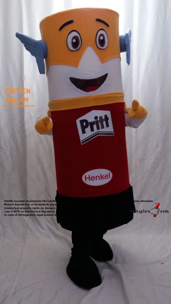 Pritt Takım Maskot / HENKEL maskot kostümü