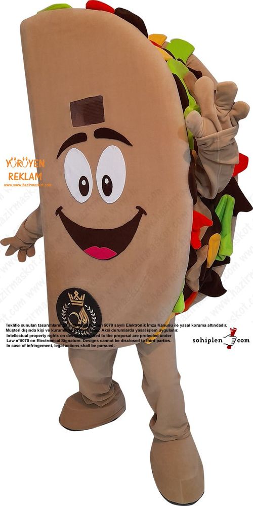Tako Maskot Kostümü / Taco Mascot Costume maskot kostümü