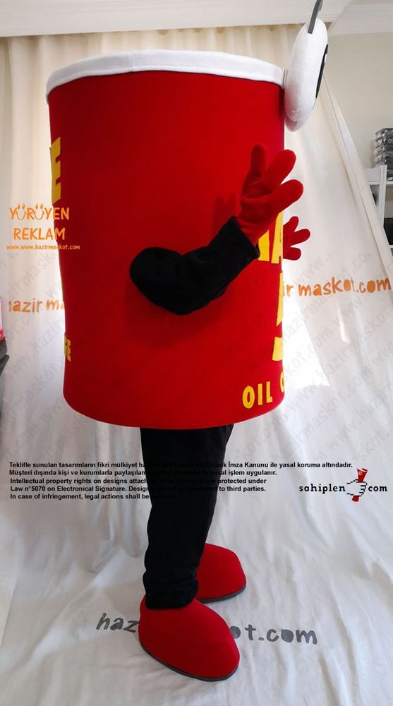Take 5 Oil Change Mascot Costume / Teneke Bidon maskot kostümü
