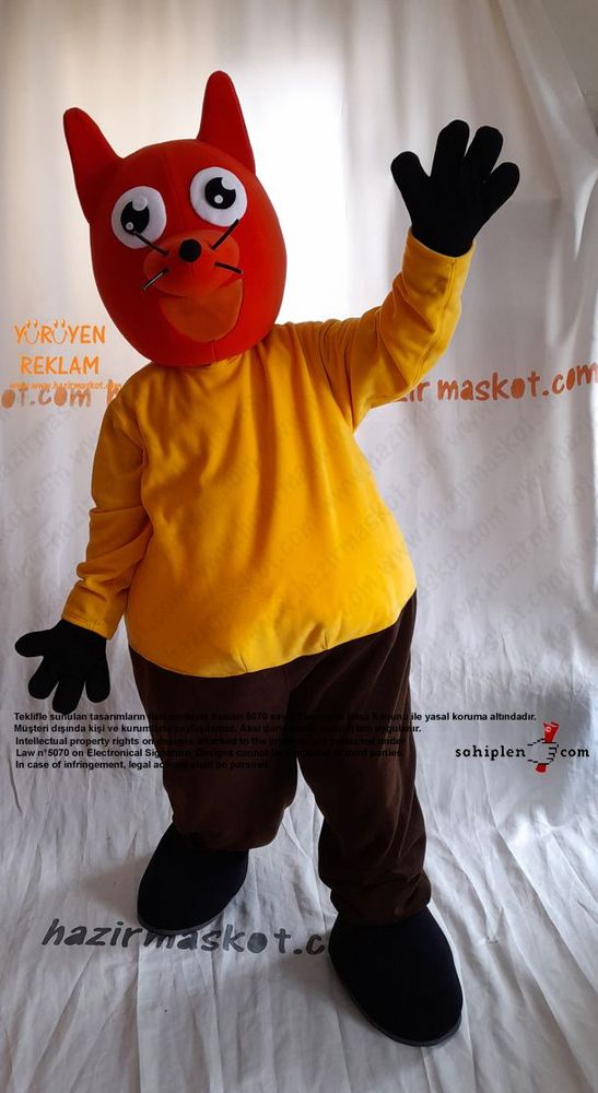 Tilki Maskot Kostümü / Fox Mascot Costume maskot kostümü