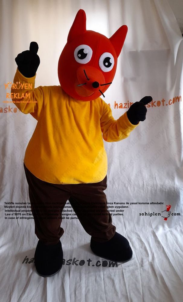 Tilki Maskot Kostümü / Fox Mascot Costume maskot kostümü