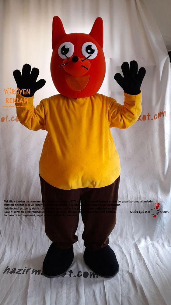 Tilki Maskot Kostümü / Fox Mascot Costume maskot kostümü
