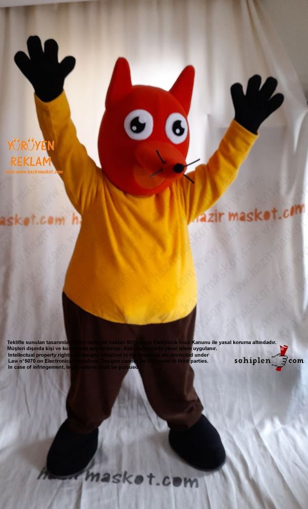 Tilki Maskot Kostümü / Fox Mascot Costume maskot kostümü