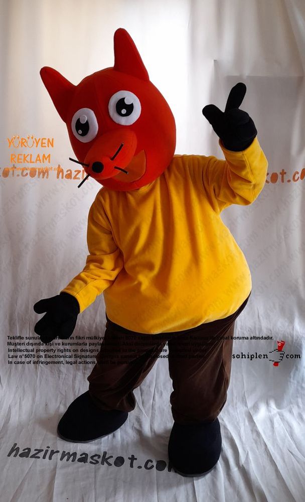 Tilki Maskot Kostümü / Fox Mascot Costume maskot kostümü