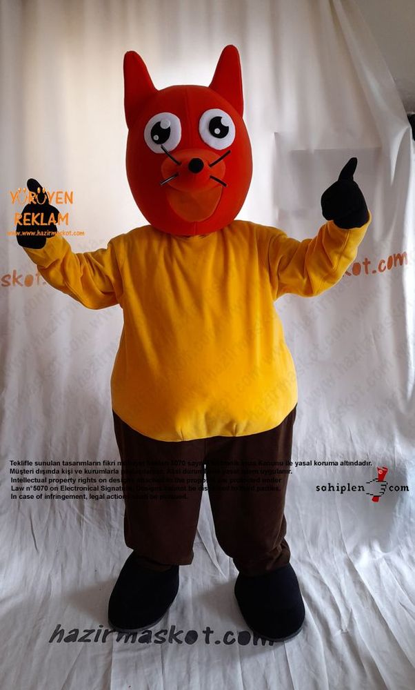 Tilki Maskot Kostümü / Fox Mascot Costume maskot kostümü