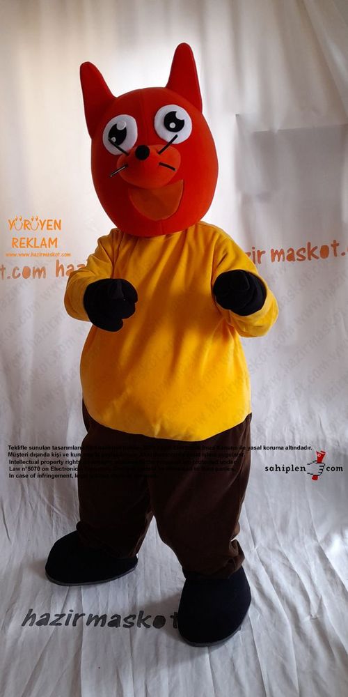 Tilki Maskot Kostümü / Fox Mascot Costume maskot kostümü