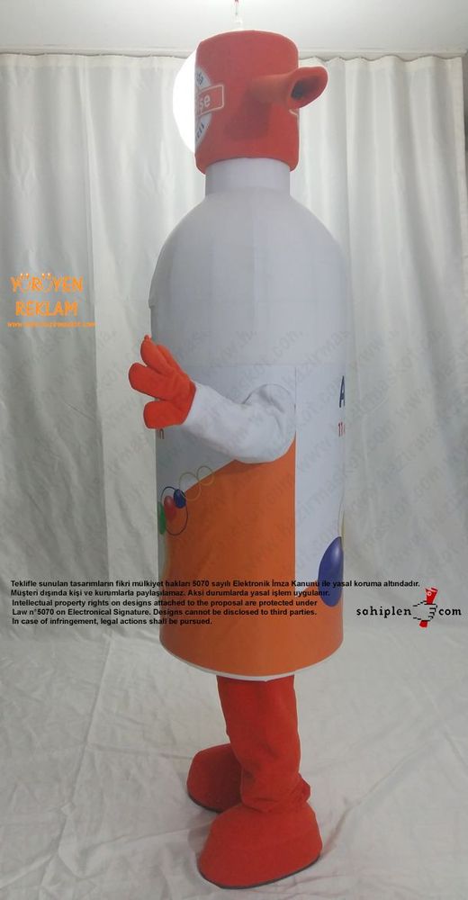Altivty Vitamin Şişe Maskotu / Viva maskot kostümü