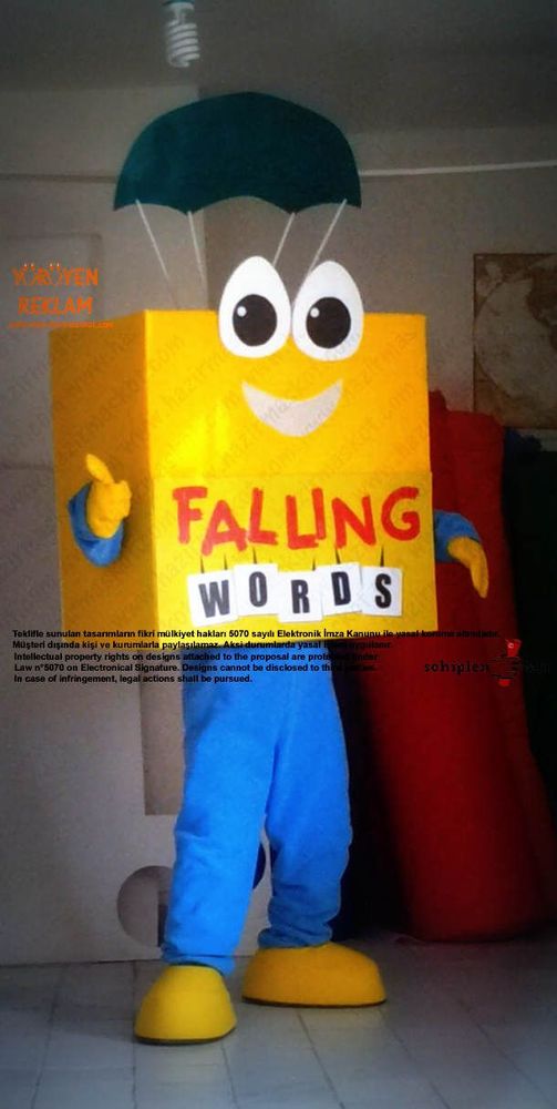 Falling Words App Maskot / Kanada maskot kostümü
